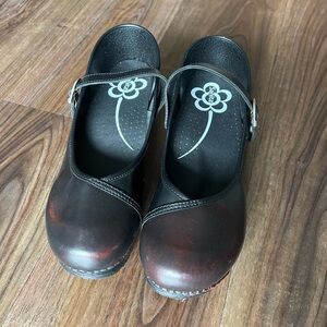 Sanita Black clog -Mary-Jane